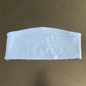 Blue Charlotte Russe Bandeau Top